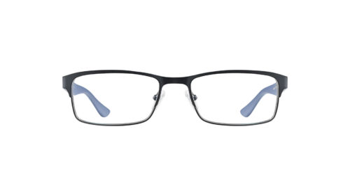 Norr Blåsippa matte dark blue läsglasögon framifrån